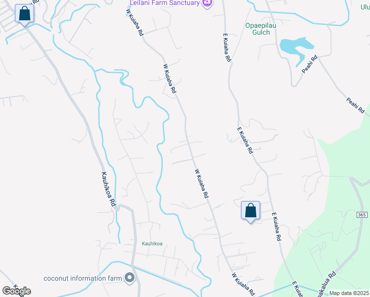map of restaurants, bars, coffee shops, grocery stores, and more near 1170 West Kuiaha Road in Haiku-Pauwela