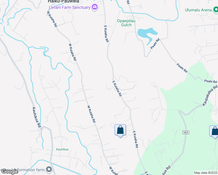 map of restaurants, bars, coffee shops, grocery stores, and more near 630 East Kuiaha Road in Haiku-Pauwela