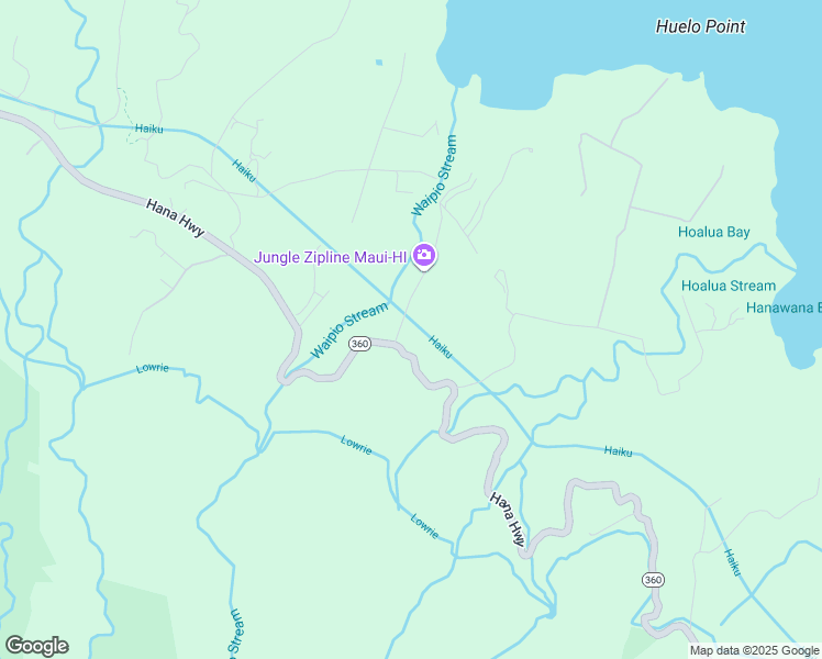 map of restaurants, bars, coffee shops, grocery stores, and more near 0 East Waipio Road in Maui County