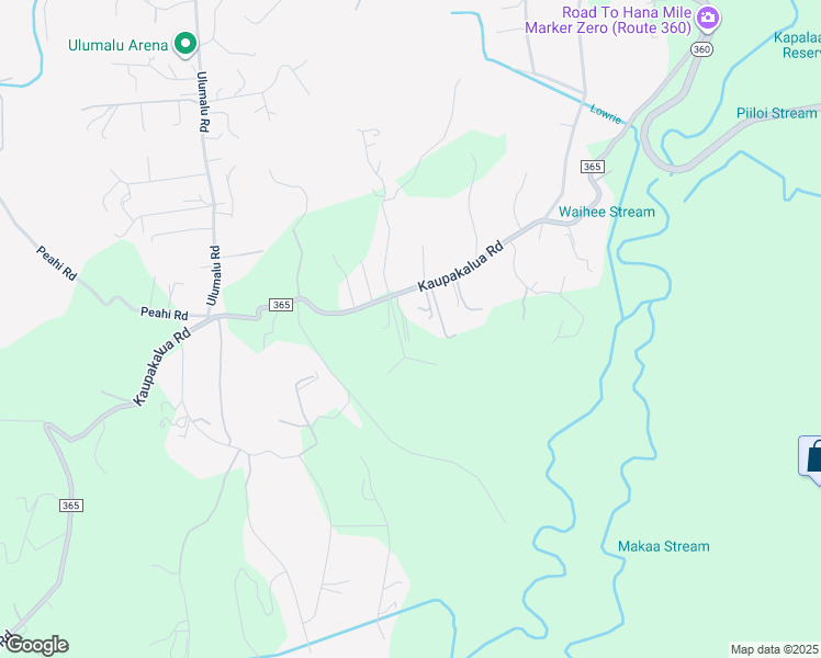 map of restaurants, bars, coffee shops, grocery stores, and more near 605 Kaupakalua Road in Maui County