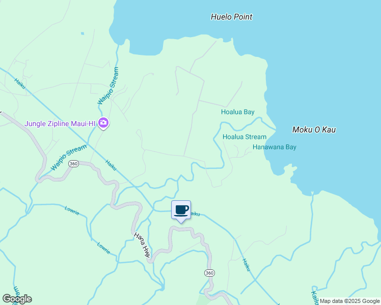map of restaurants, bars, coffee shops, grocery stores, and more near 34 Door of Faith Road in Maui County