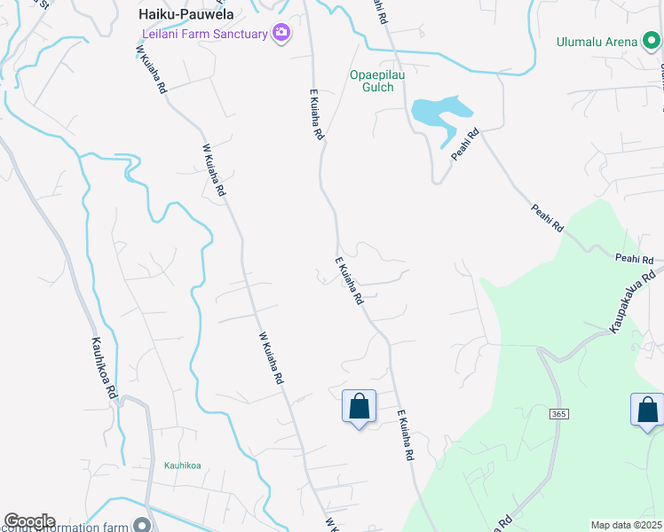 map of restaurants, bars, coffee shops, grocery stores, and more near 630 East Kuiaha Road in Haiku-Pauwela