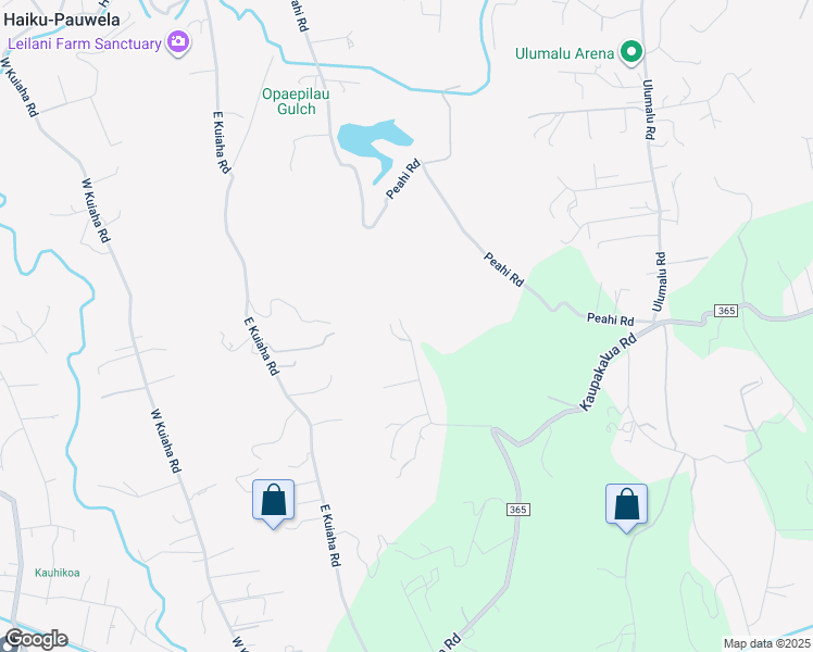 map of restaurants, bars, coffee shops, grocery stores, and more near 3799 Lepo Street in Haiku-Pauwela