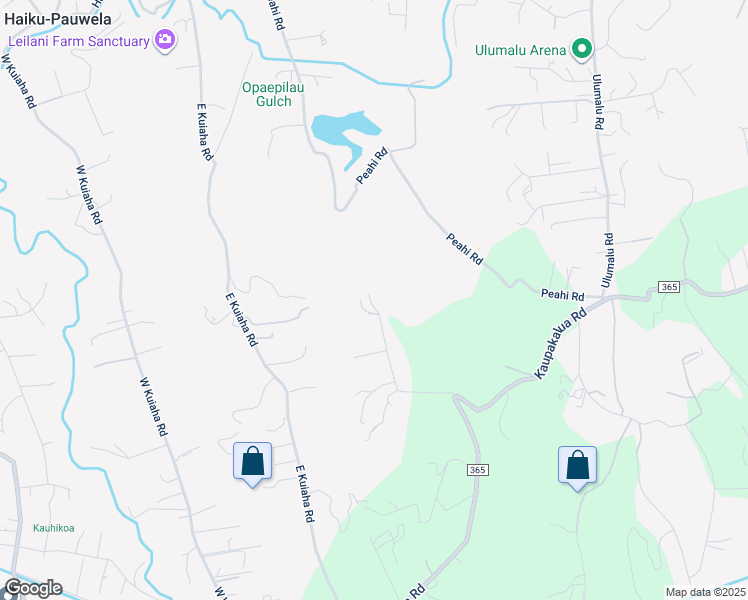 map of restaurants, bars, coffee shops, grocery stores, and more near 3799 Lepo Street in Haiku-Pauwela