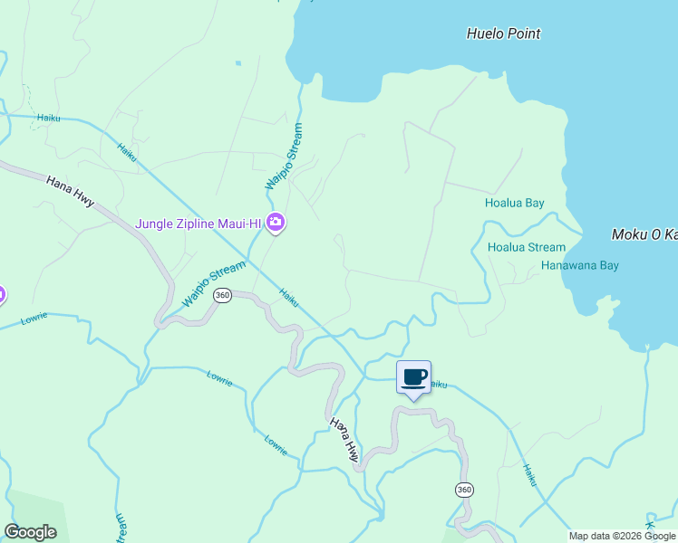 map of restaurants, bars, coffee shops, grocery stores, and more near 17 Door of Faith Road in Maui County