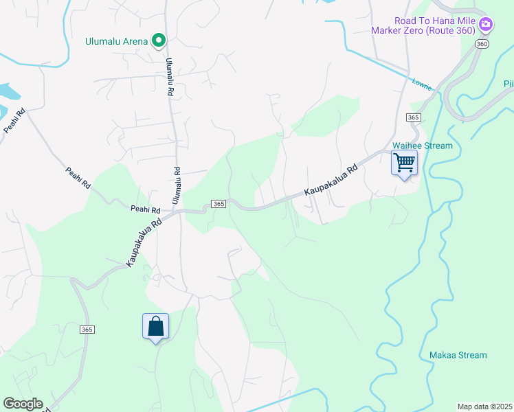 map of restaurants, bars, coffee shops, grocery stores, and more near 698 Kaupakalua Road in Haiku-Pauwela