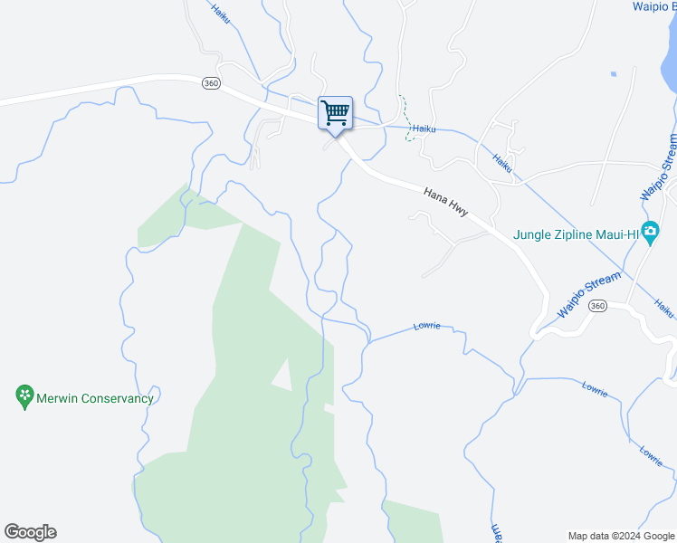 map of restaurants, bars, coffee shops, grocery stores, and more near 6290 Hana Highway in Maui