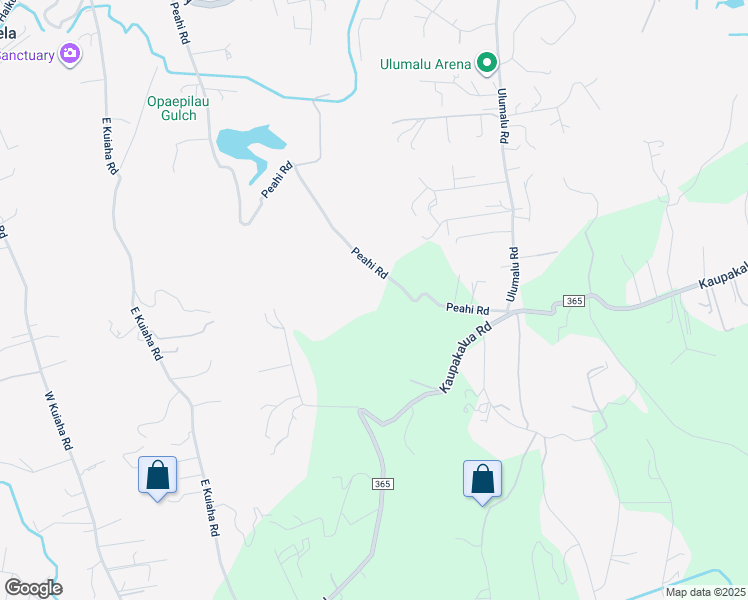 map of restaurants, bars, coffee shops, grocery stores, and more near 0 Peahi Road in Haiku-Pauwela