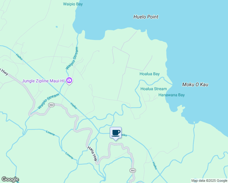 map of restaurants, bars, coffee shops, grocery stores, and more near 35 Door of Faith Road in Maui County