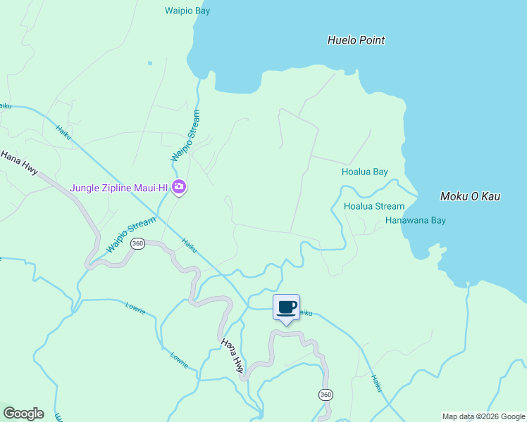 map of restaurants, bars, coffee shops, grocery stores, and more near 19 Door of Faith Road in Maui County