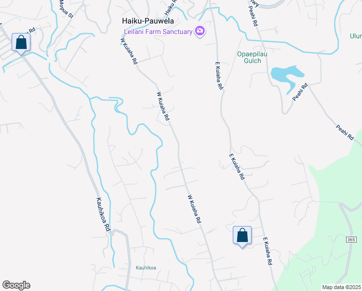 map of restaurants, bars, coffee shops, grocery stores, and more near 1085 West Kuiaha Road in Haiku-Pauwela