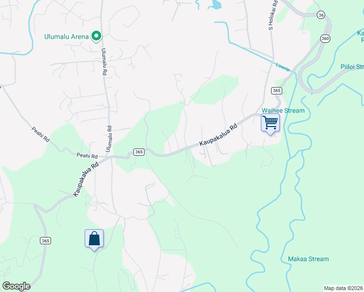 map of restaurants, bars, coffee shops, grocery stores, and more near 120 Kawelo Road in Haiku-Pauwela