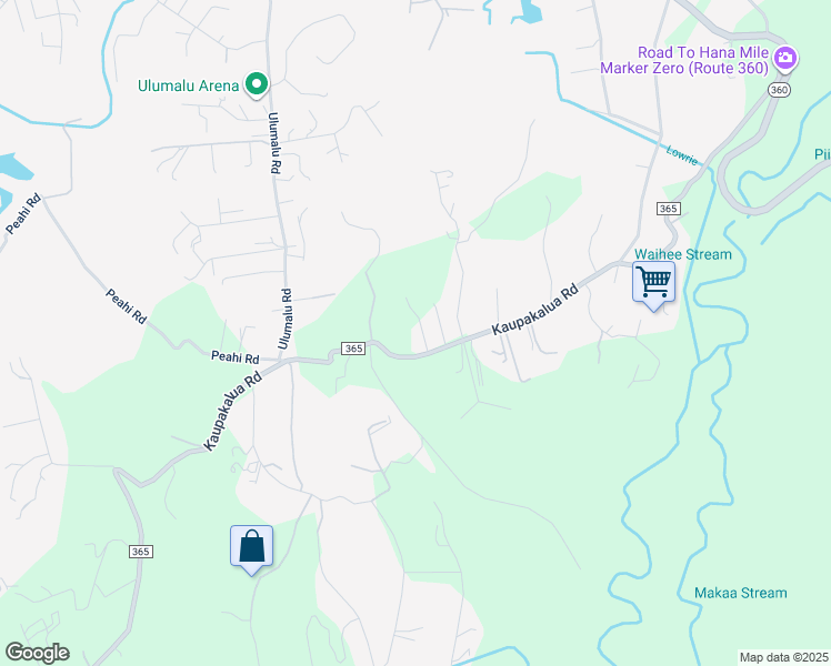 map of restaurants, bars, coffee shops, grocery stores, and more near 698 Kaupakalua Road in Haiku-Pauwela