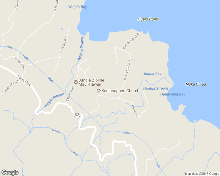 map of restaurants, bars, coffee shops, grocery stores, and more near 19 Door of Faith Road in Maui County