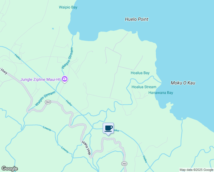 map of restaurants, bars, coffee shops, grocery stores, and more near 59 Door of Faith Road in Maui County