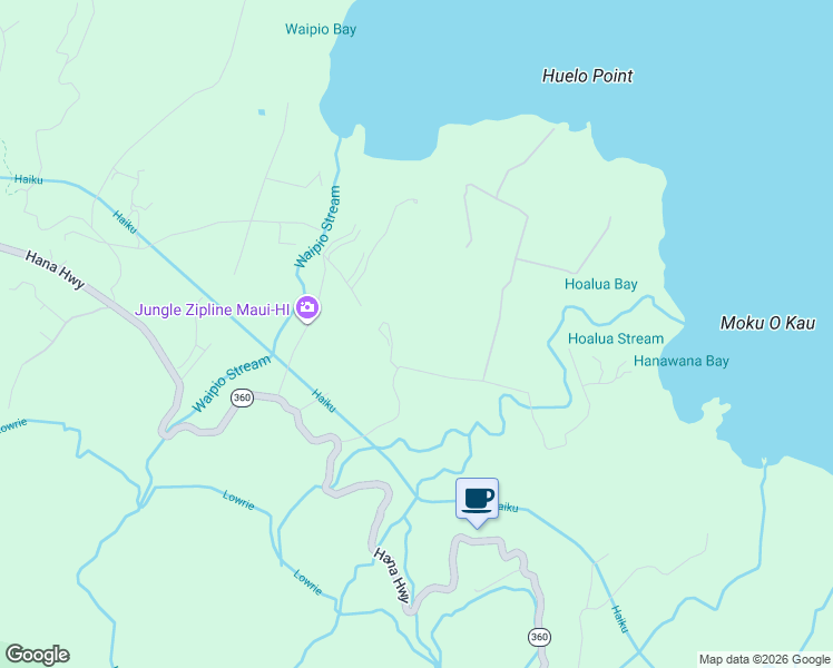 map of restaurants, bars, coffee shops, grocery stores, and more near 19 Door of Faith Road in Maui County