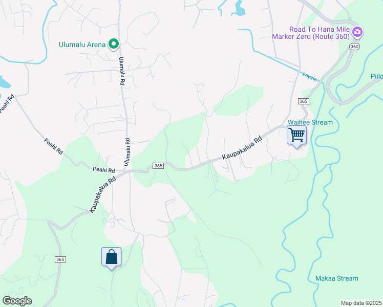 map of restaurants, bars, coffee shops, grocery stores, and more near 676 Kaupakalua Road in Haiku-Pauwela