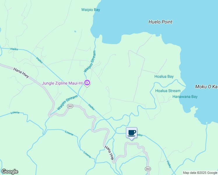 map of restaurants, bars, coffee shops, grocery stores, and more near 27 Door of Faith Road in Maui County