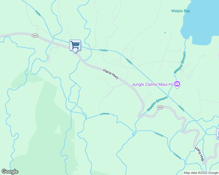 map of restaurants, bars, coffee shops, grocery stores, and more near 32 South Honokala Road in Maui County