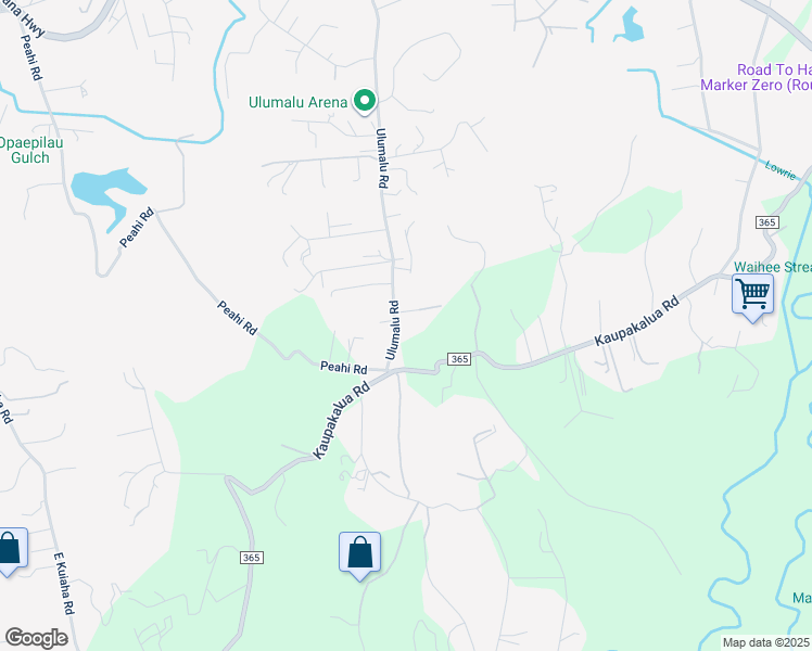 map of restaurants, bars, coffee shops, grocery stores, and more near 4312 Ulumalu Place in Haiku-Pauwela