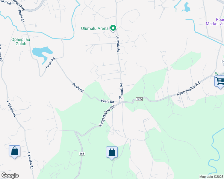 map of restaurants, bars, coffee shops, grocery stores, and more near 851 Peahi Road in Haiku-Pauwela