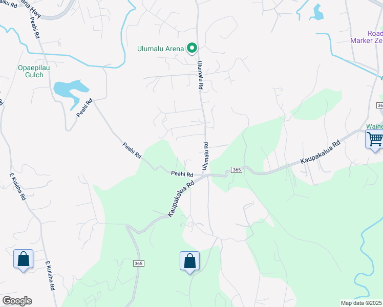 map of restaurants, bars, coffee shops, grocery stores, and more near 851 Peahi Road in Haiku-Pauwela