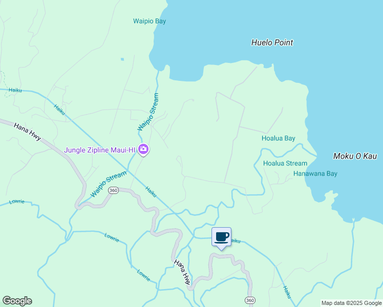 map of restaurants, bars, coffee shops, grocery stores, and more near 29 Door of Faith Road in Maui County