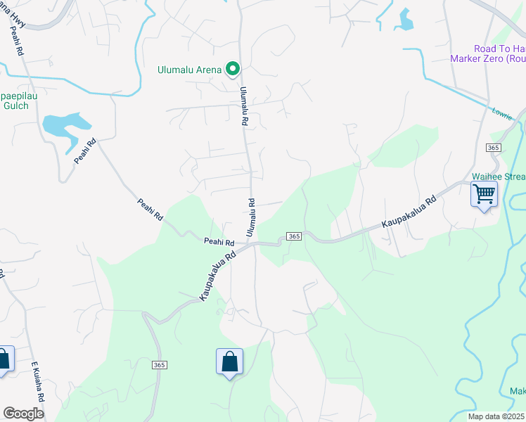map of restaurants, bars, coffee shops, grocery stores, and more near 4310 Ulumalu Place in Haiku-Pauwela