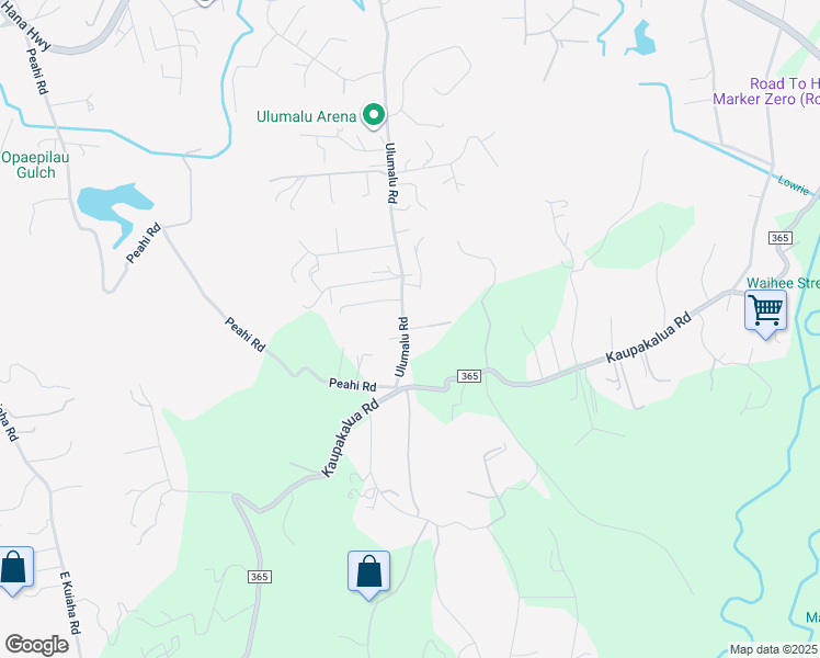 map of restaurants, bars, coffee shops, grocery stores, and more near 4310 Ulumalu Place in Haiku-Pauwela