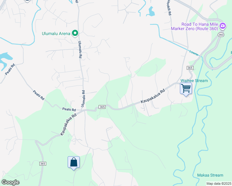 map of restaurants, bars, coffee shops, grocery stores, and more near 676 Kaupakalua Road in Haiku-Pauwela