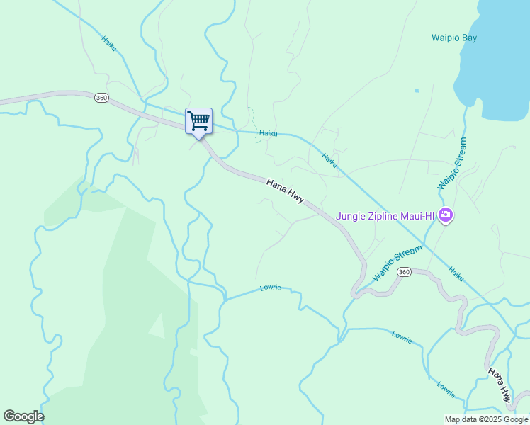 map of restaurants, bars, coffee shops, grocery stores, and more near 32 South Honokala Road in Maui County