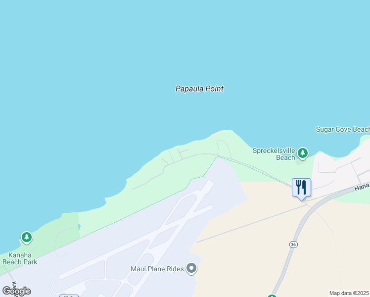 map of restaurants, bars, coffee shops, grocery stores, and more near 584D Stable Road in Paia