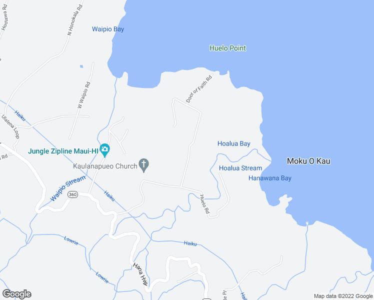 map of restaurants, bars, coffee shops, grocery stores, and more near 71 Door of Faith Road in Maui County