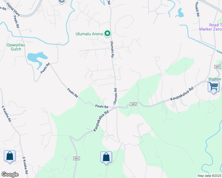 map of restaurants, bars, coffee shops, grocery stores, and more near 500 Ulumalu Road in Maui County