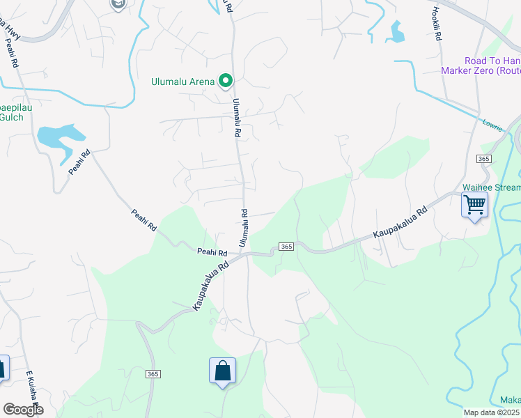 map of restaurants, bars, coffee shops, grocery stores, and more near 4325 Ulumalu Place in Haiku-Pauwela