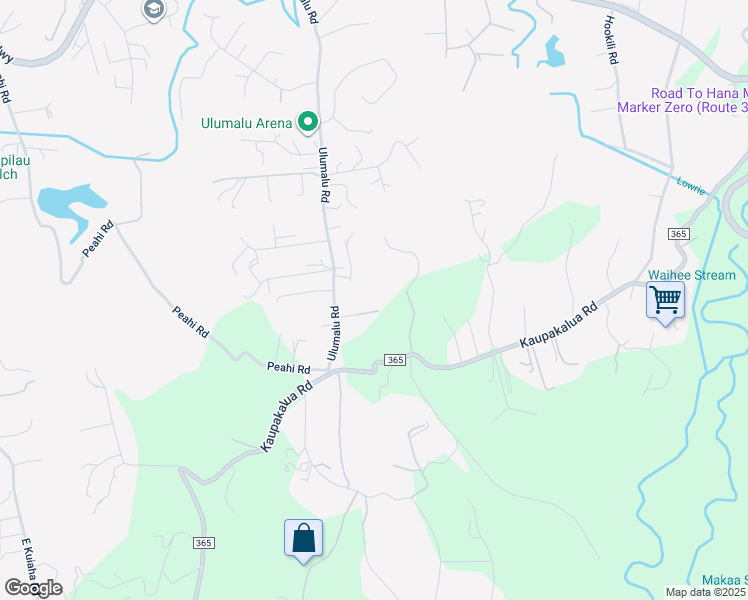 map of restaurants, bars, coffee shops, grocery stores, and more near 4335 Ulumalu Place in Haiku-Pauwela