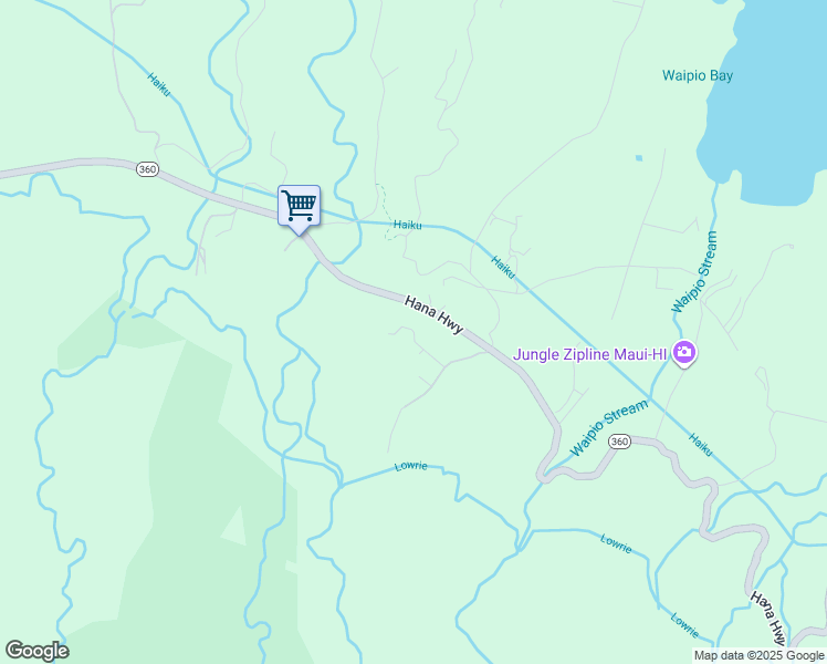 map of restaurants, bars, coffee shops, grocery stores, and more near 28 South Honokala Road in Maui County