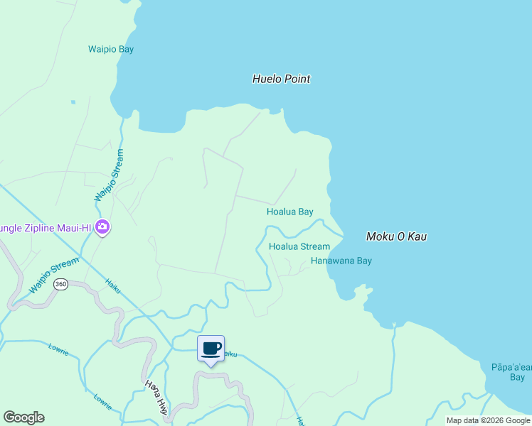 map of restaurants, bars, coffee shops, grocery stores, and more near 160 Door of Faith Road in Maui County