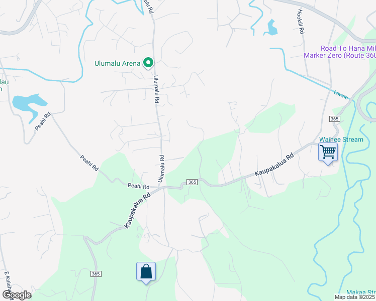 map of restaurants, bars, coffee shops, grocery stores, and more near 4335 Ulumalu Place in Haiku-Pauwela