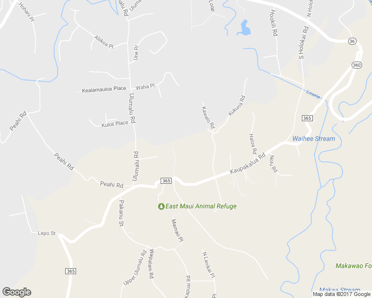 map of restaurants, bars, coffee shops, grocery stores, and more near 896 Hoomalolo Place in Haiku-Pauwela
