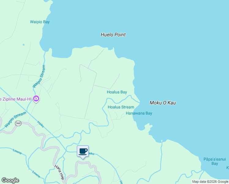 map of restaurants, bars, coffee shops, grocery stores, and more near 180 Door of Faith Road in Maui County