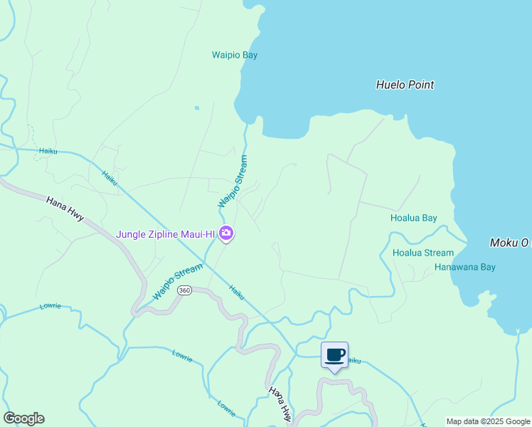 map of restaurants, bars, coffee shops, grocery stores, and more near 77 Door of Faith Road in Maui County