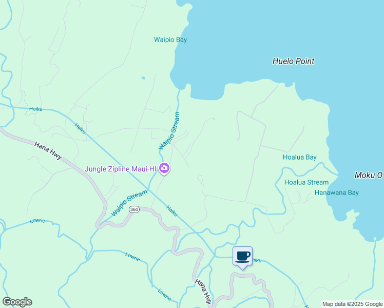 map of restaurants, bars, coffee shops, grocery stores, and more near 77 Door of Faith Road in Maui County