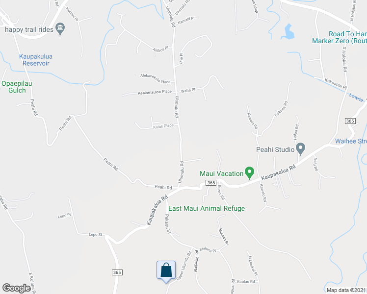 map of restaurants, bars, coffee shops, grocery stores, and more near 485 Ulumalu Road in Maui County