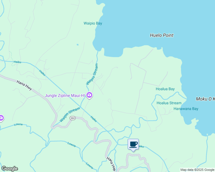 map of restaurants, bars, coffee shops, grocery stores, and more near 77 Door of Faith Road in Maui County