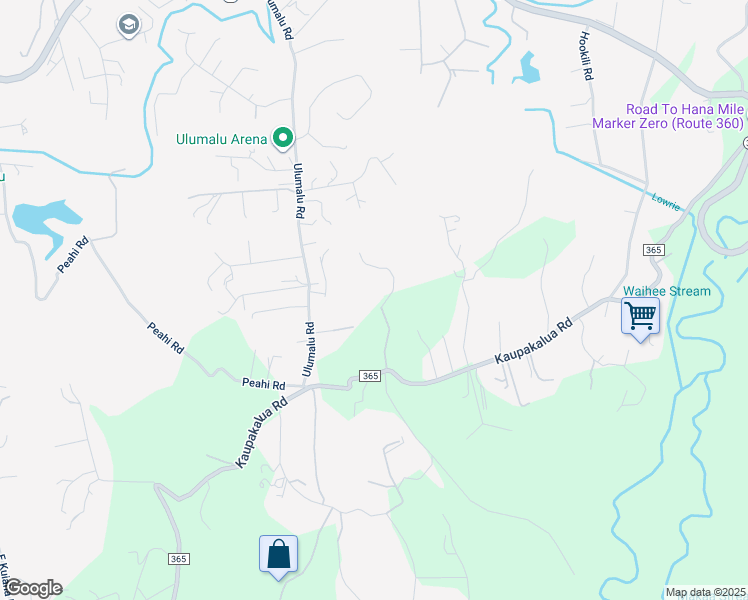 map of restaurants, bars, coffee shops, grocery stores, and more near 908 Hoomalolo Place in Haiku-Pauwela