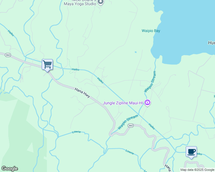 map of restaurants, bars, coffee shops, grocery stores, and more near 51 Mokupapa Road in Maui County