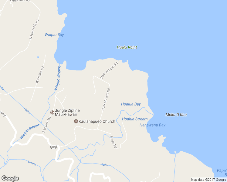 map of restaurants, bars, coffee shops, grocery stores, and more near 216 Door of Faith Road in Maui County