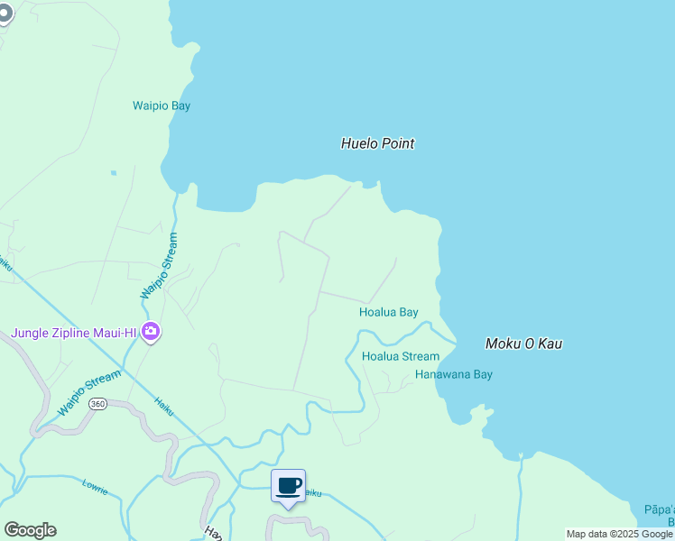 map of restaurants, bars, coffee shops, grocery stores, and more near 216 Door of Faith Road in Maui County