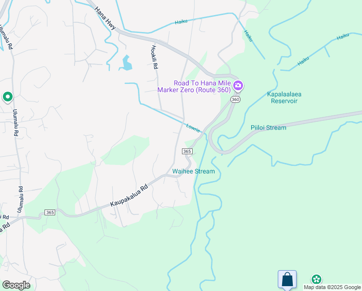 map of restaurants, bars, coffee shops, grocery stores, and more near 0 South Holokai Road in Haiku-Pauwela